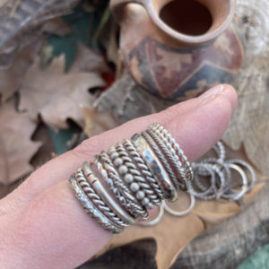 Mystery Sterling Silver Stack Ring