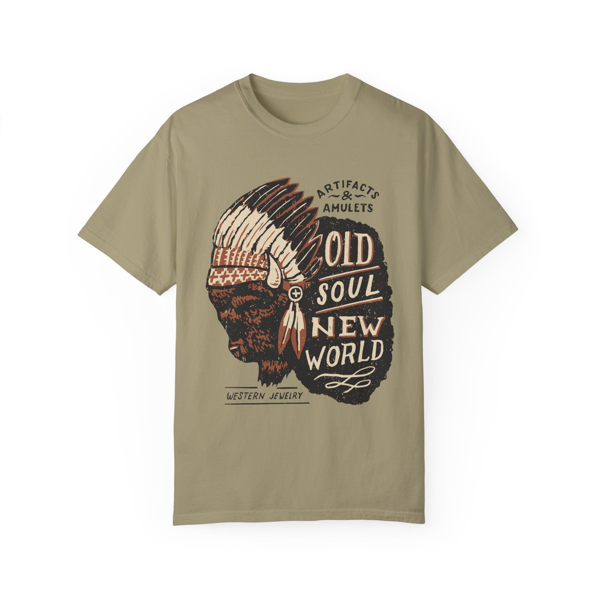 Old Soul New World Buffalo Tee