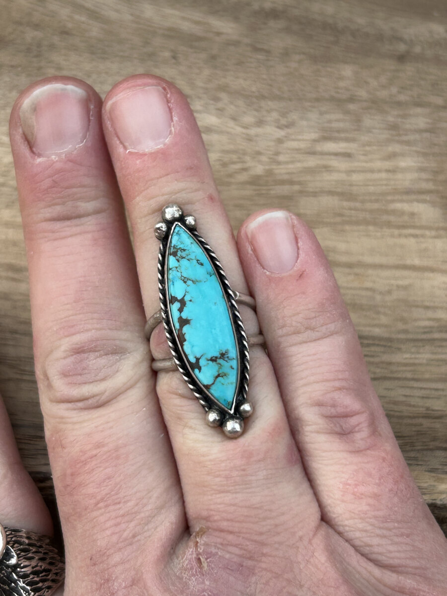 Desert Lance Turquoise Ring - Image 2