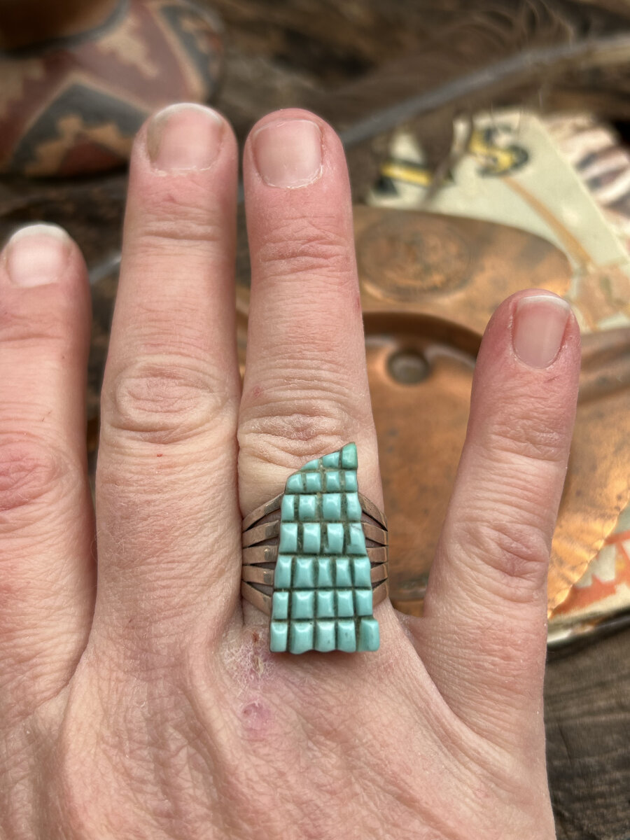 Desert Loom Turquoise Ring