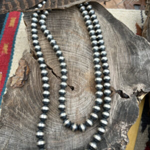10mm Silver Pearl Necklace